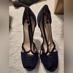 Giorgio Armani blue stillettos